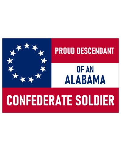 Proud Descendant Alabama Confederate premium bumper sticker